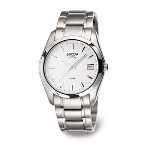 Boccia Titanium White Face Men's Watch - 3548-03